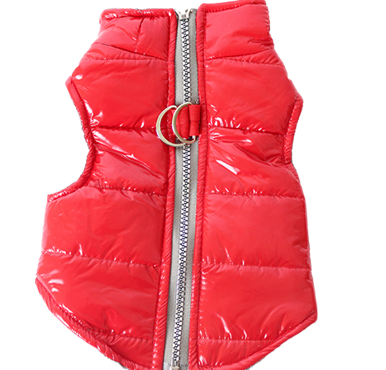 SIRT FERMUARLI YELEK RUGAN KIRMIZI